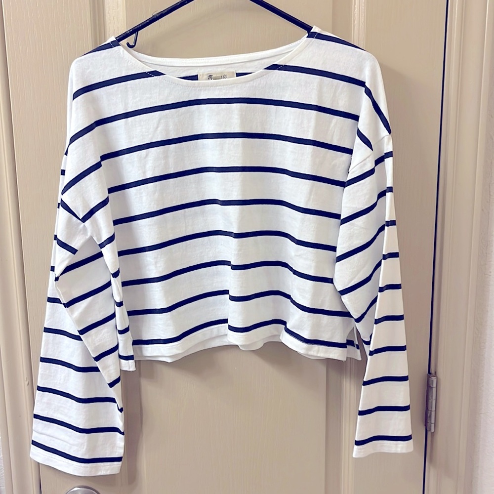 Madewell supercrop long sleeve tee